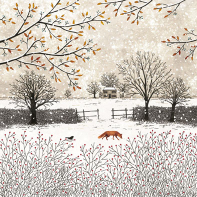 renard dans la neige