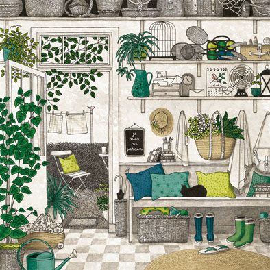 Je suis au jardin