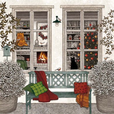 Une terrasse à noël