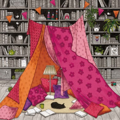 Cabane dans le salon
