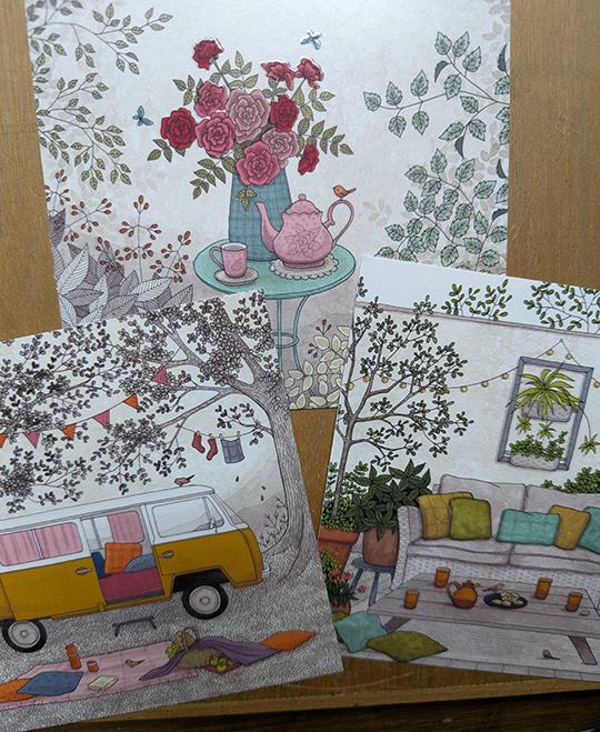 vente de cartes postales illustrées par Myriam Nion