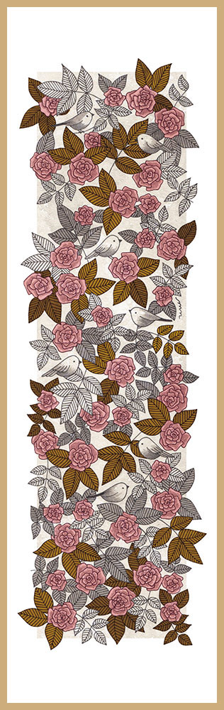 Rosier et oiseaux